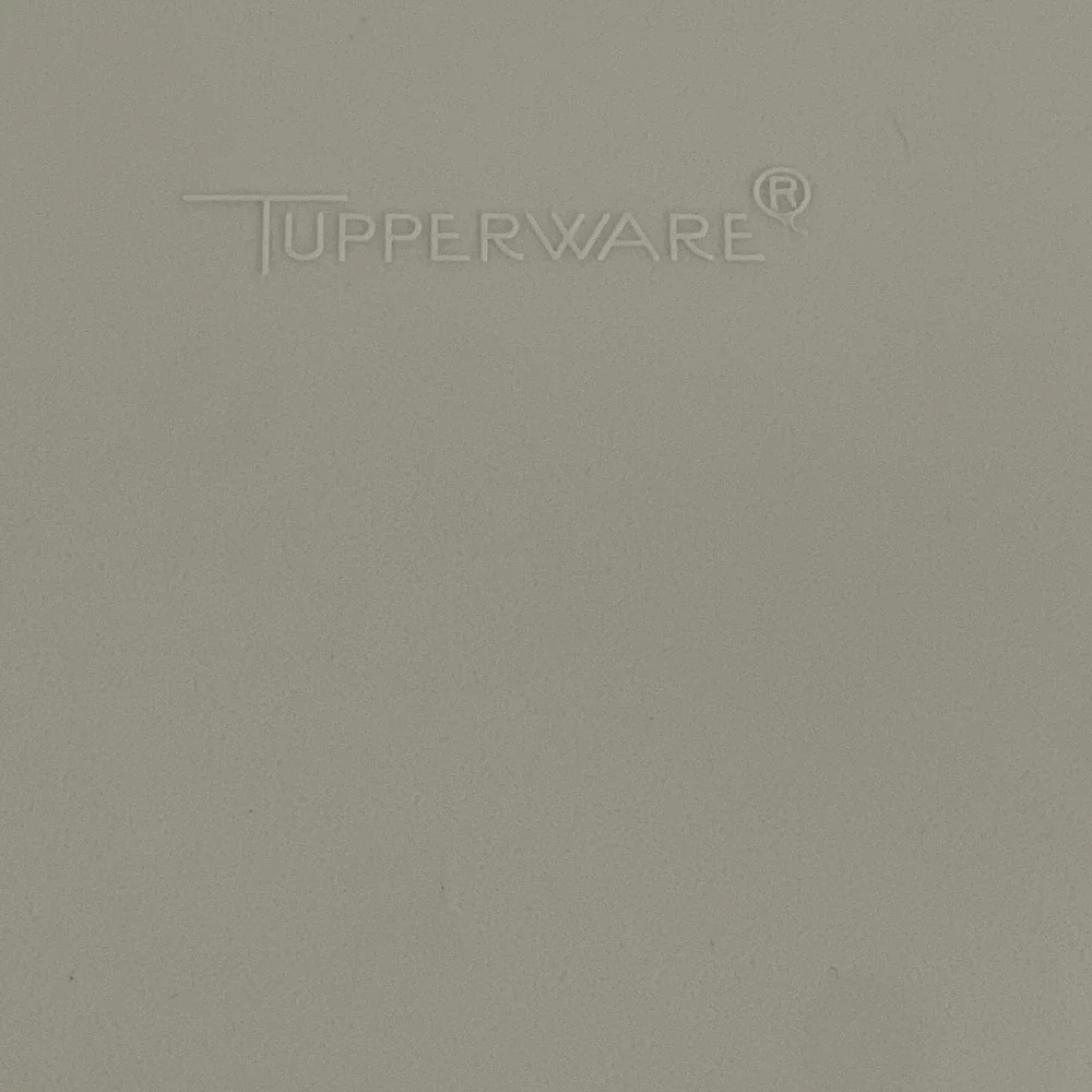Tupperware Serving Tray Veggie Dip Platter with Lid Beige Vintage‎ Large Good